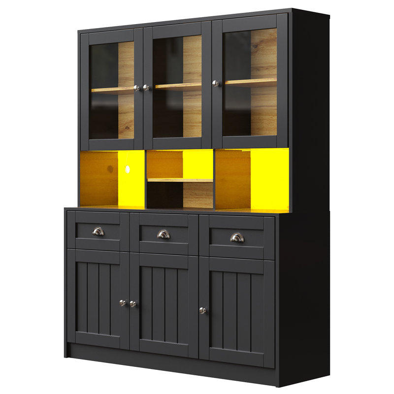 175cm Kitchen Pantry, White