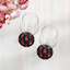 Gem Rubys Crimson Vegan Leather Round Coasters-1478306057
