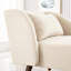 Chaise longue en velours beige avec pieds en bois massif et rembourrage doux-1902408736