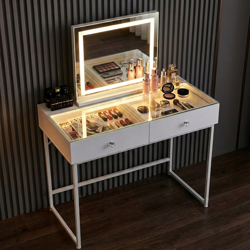 Ailse Dressing Table with Mirror
