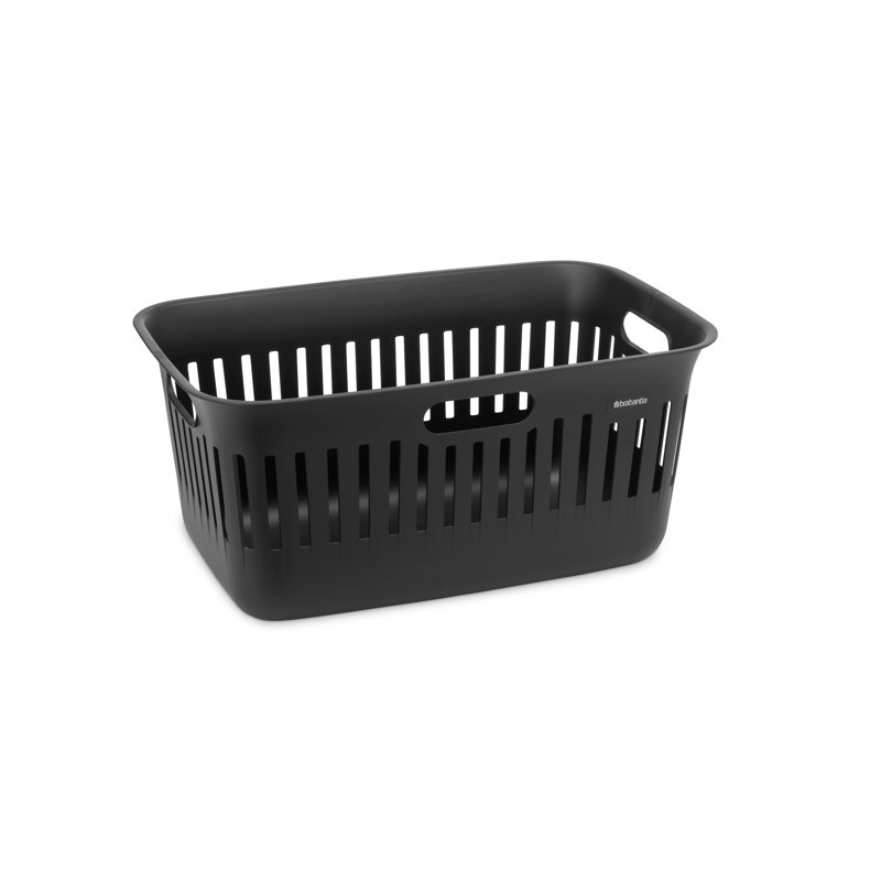 Brabantia Collect-It Laundry Basket, 10.6 Gallon (40 Liter), Set of 2, Black