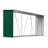 330cm W x 84cm D Metal Log Store-2028042016