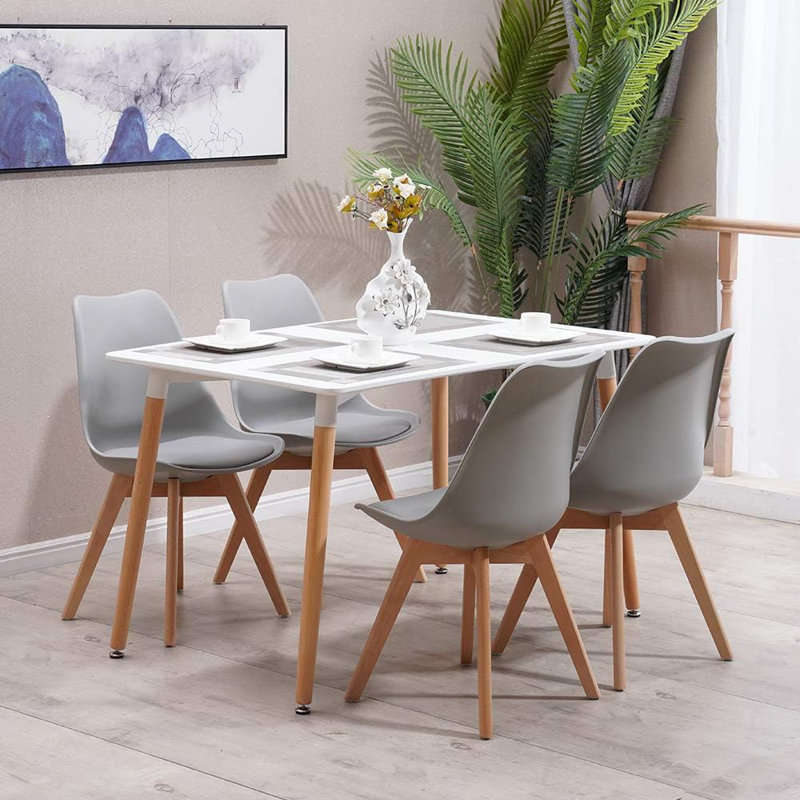 4 - Person Dining Set, Grey