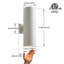 Lanterne murale d'extérieur à 2 ampoules Raley-285432500-312906848