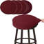 Ensemble de 4 housses de tabouret de bar, tissu de luxe rond de 12 à 14 po, housse extensible et résistante aux plis en jacquard lavable pour siège de tabouret, ensemble de 4-1302686188