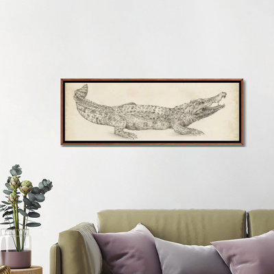 " Crocodile Sketch " Oil Painting