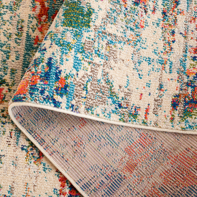 Madison Performance Abstract Rug, Rectangle 5'3" x 7'6"