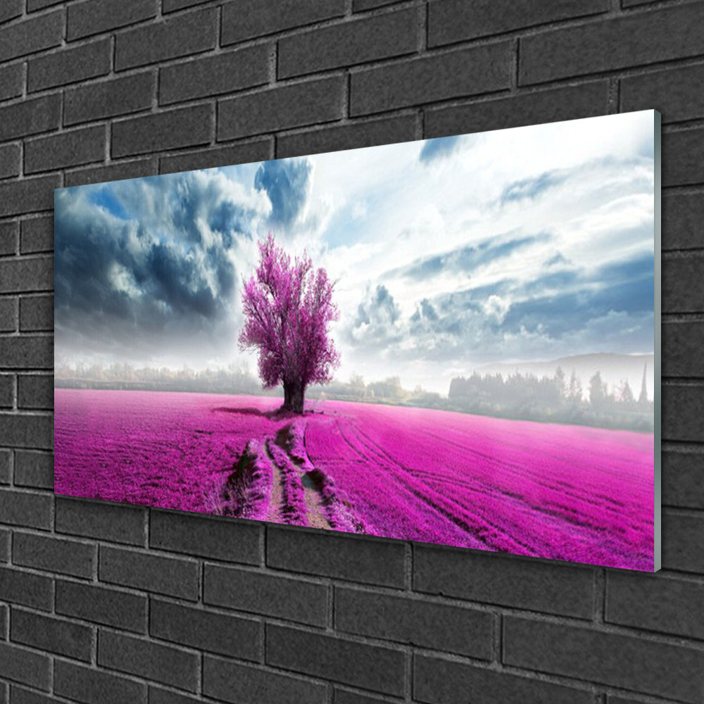 Meadow Tree Nature - Unframed Photograph on Glass