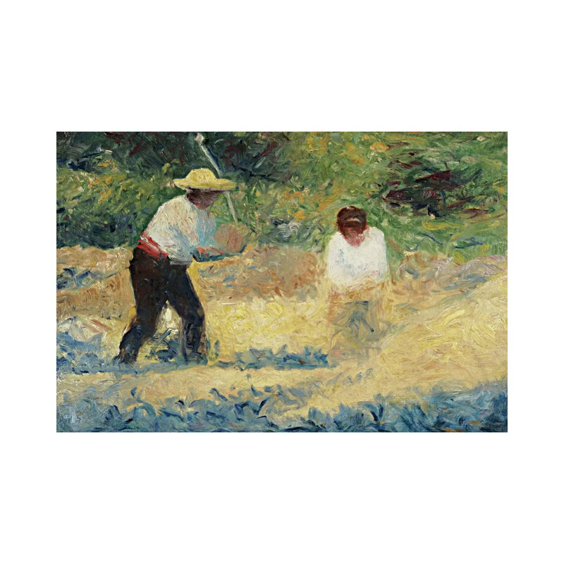 The Stone Heap (Le Tas De Pierres) by Georges Seurat - Wrapped Canvas Gallery-Wrapped Canvas Giclée