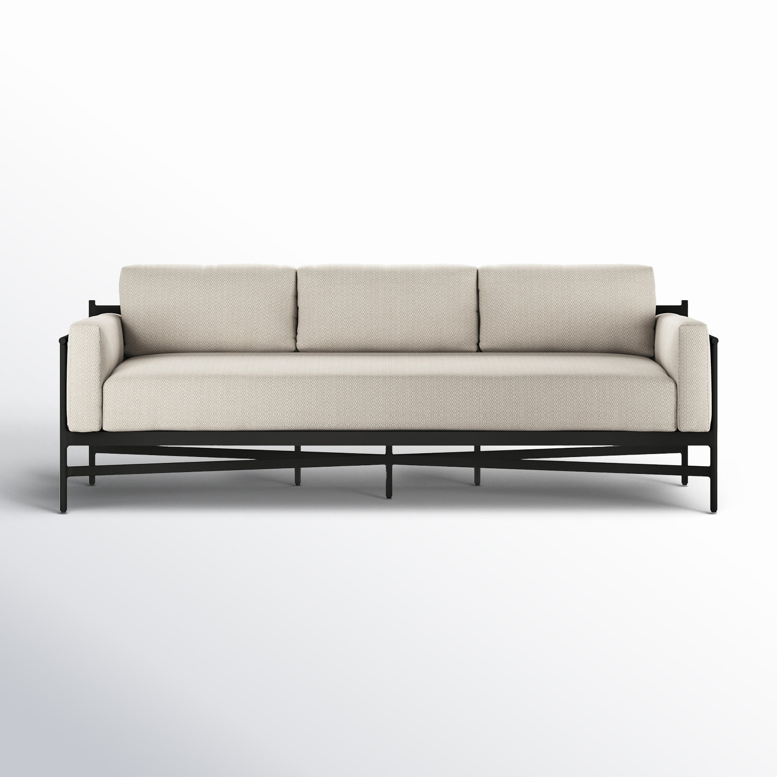 Iffie 99" Patio Sofa, Faye Sand