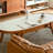 Cream style design solid wood coffee table-107541603