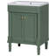 Meuble-lavabo simple 24 po avec plateau en résine Donie-985680916