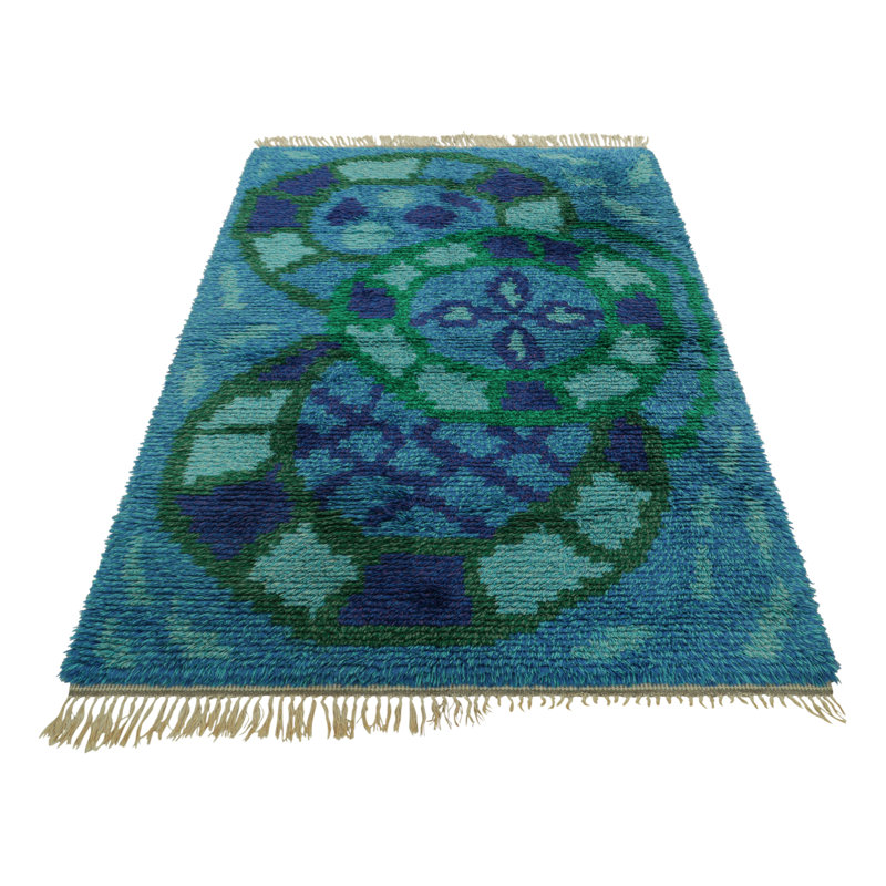 One-of-a-Kind 4’7x6’9 Hand Knotted Area Rug