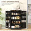 Armoire de cuisine avec tablettes réglables noir