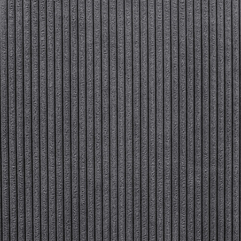 Canapé et méridienne de 97 po de largeur Prado avec bois massif, Gris