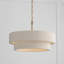 Luminaire suspendu tambour en laiton 4 lumières