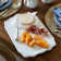 Berry & Thread 15" Serving Board with Knife - Whitewash
