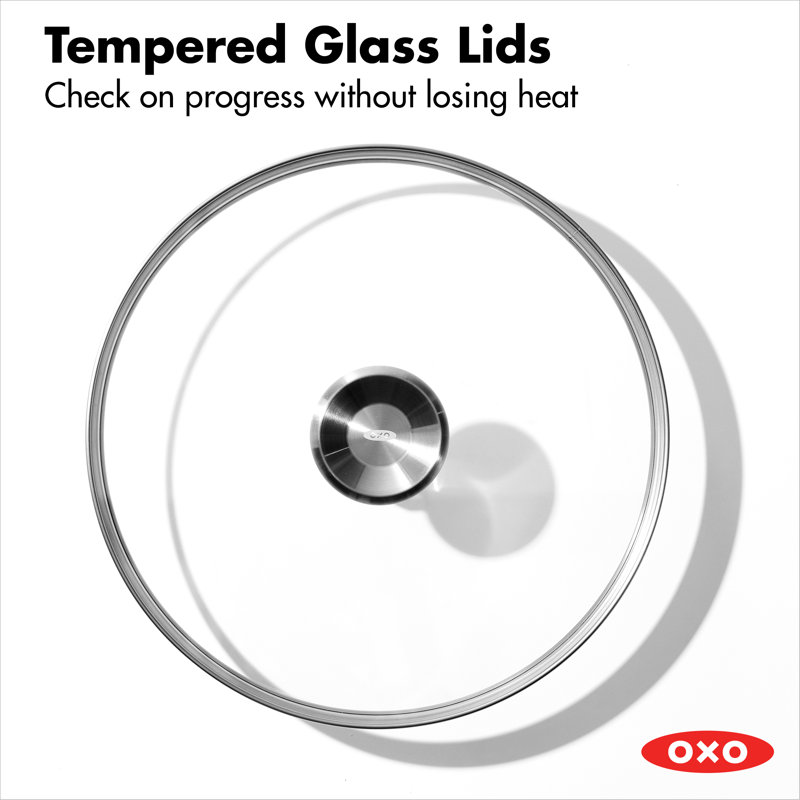OXO Mira 3-Ply Stainless Steel Saucepan Set, 1.6 Qt And 3.25 Qt