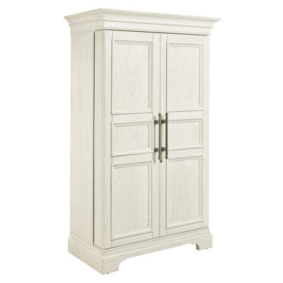 Passport II Ivory Oak Wine and Bar Cabinet with Hide-A-Bar Storage