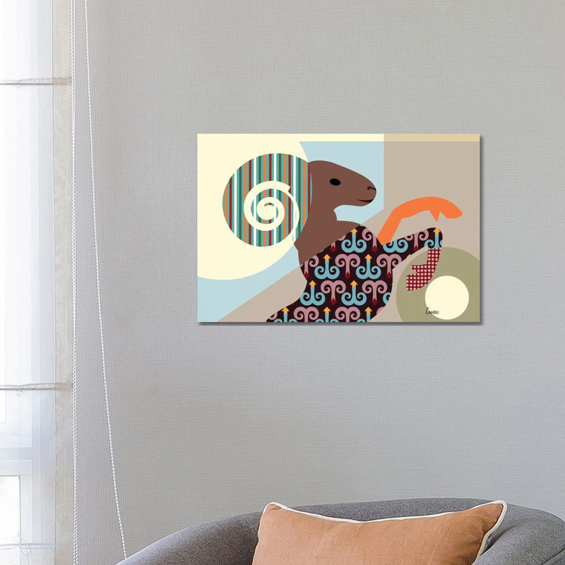 Aries Zodiac 1 Piece Wrapped Canvas Wall Art, 66.04 cm H x 45.72 cm W x 1.91 cm D