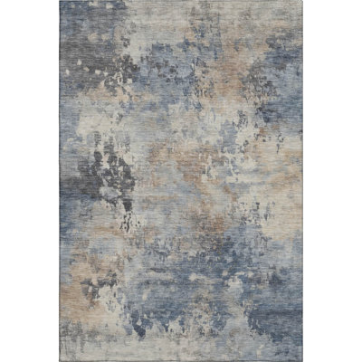 Premium Machine Washable Mayfield AMF2073 Abstract Rug