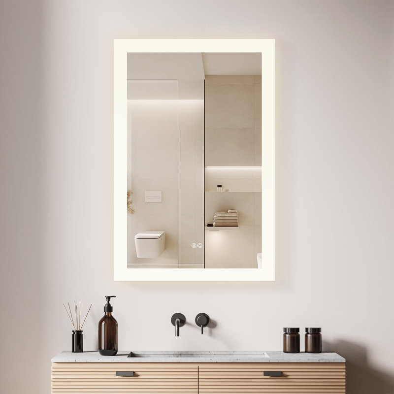 Miroir de salle de bain mural Moscow, 40 po x 24 po