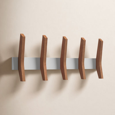 Sifford 5-Hook Solid Wood Coat Rack