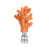 Argent / orange