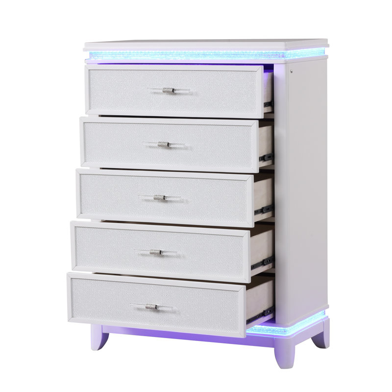 Commode 5 tiroirs Elmin