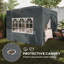 Outsunny 3 x 3(m) Pop Up Gazebo with Sides, Carry Bag, UPF50+, Dark Grey