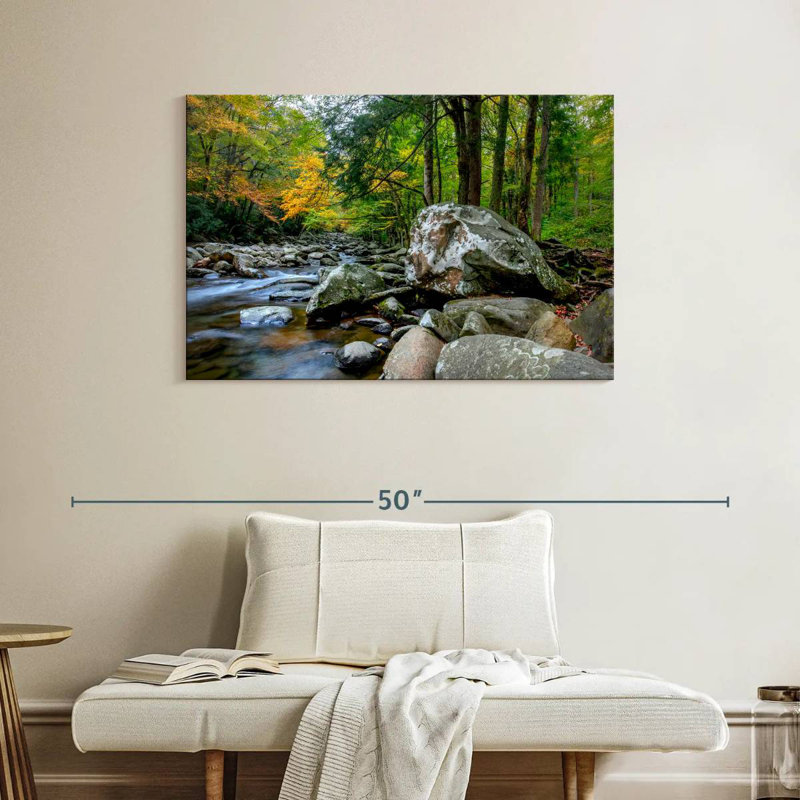 Harnek Autumn Mountain Stream, H 26 po x l 39 po