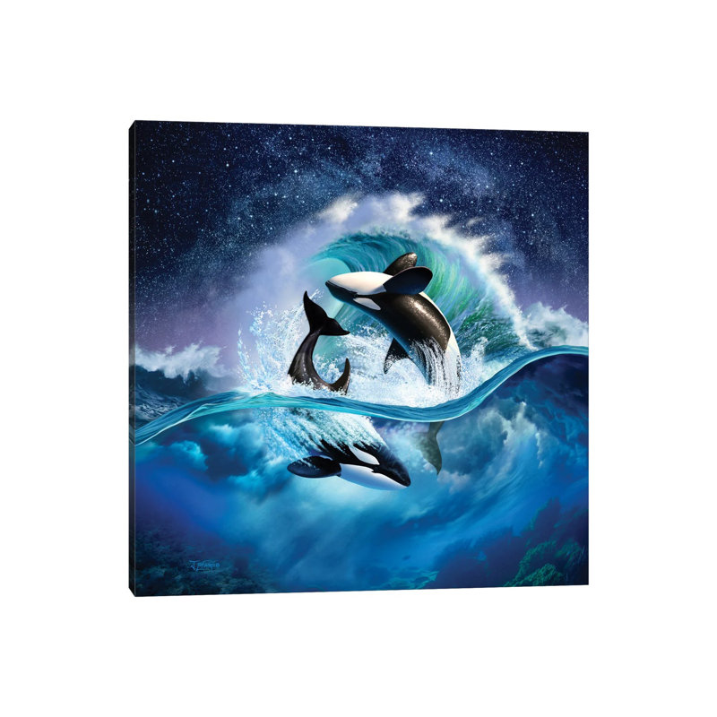 Orca Wave by Jerry LoFaro - Wrapped Canvas Print, 45.72 cm H x 45.72 cm W
