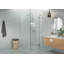Halo 35 in. x 45 in. x 78 in. 90-degree Fully Frameless Glass Hinged Shower Enclosure-1770444305