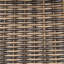Banc d'extérieur en bois d'acacia avec finition en teck et lattes en osier-1114502121