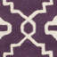 Tapis mauve / ivoire en laine touffeté à la main Carolene-19275150