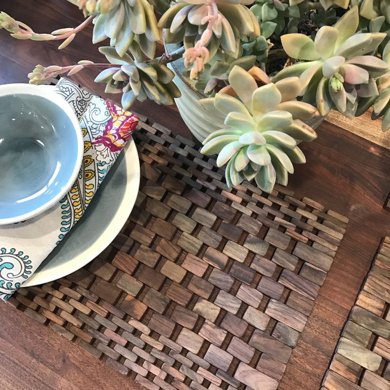 Solace Placemat Set, Rosewood