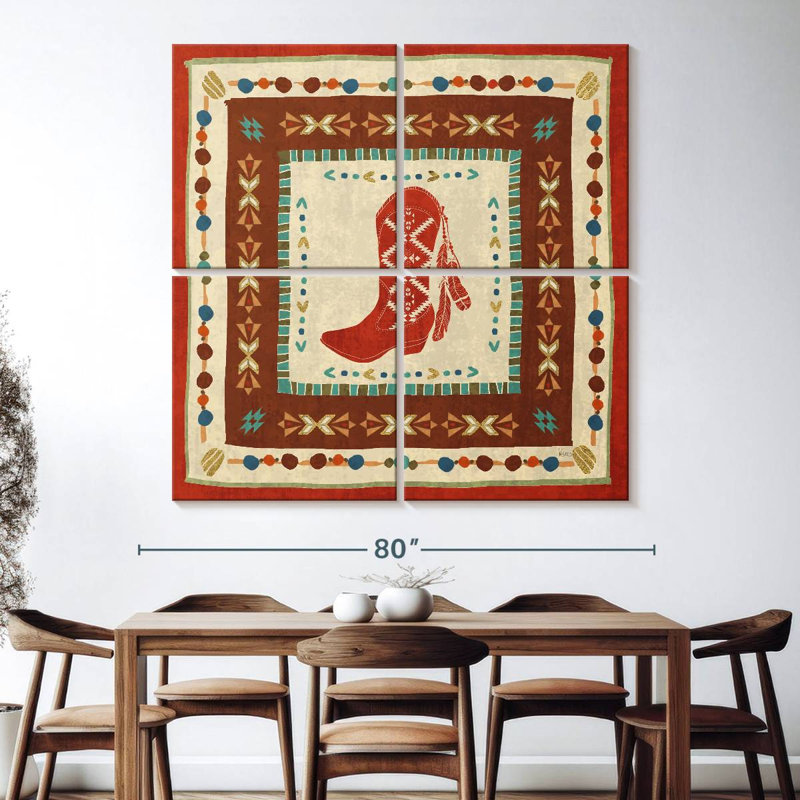Lelar Southwest At Heart Tile II, H 74 po x l 74 po