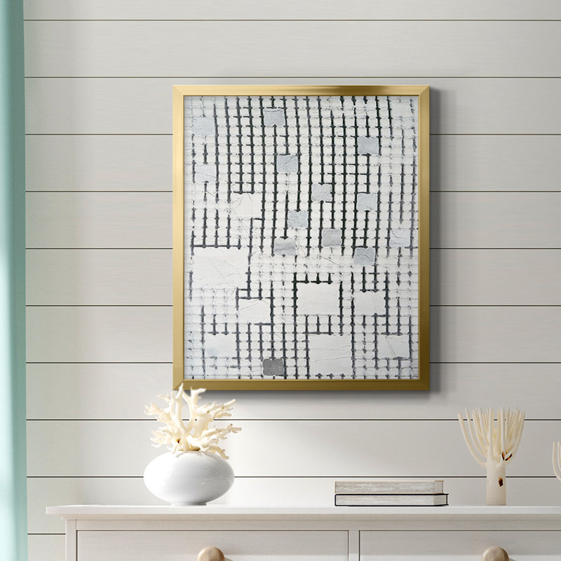 Toile encadrée de qualité supérieure Gossamer I - prête à être accrochée, Or, H 20 po x l 16 po