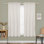 Linen Blend Semi-Sheer Curtain Panel Set