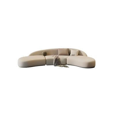 Curved negotiating sofa