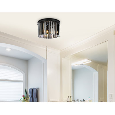 Yazmin Crystal Flush Mount