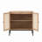 Rolland A Console Table Side Table With Rattan Door,Set Of 2