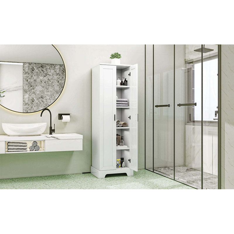 Armoire Line avec tablette réglable, Blanc