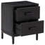 Kiyana 36cm W Solid + Manufactured Wood Bedside Table