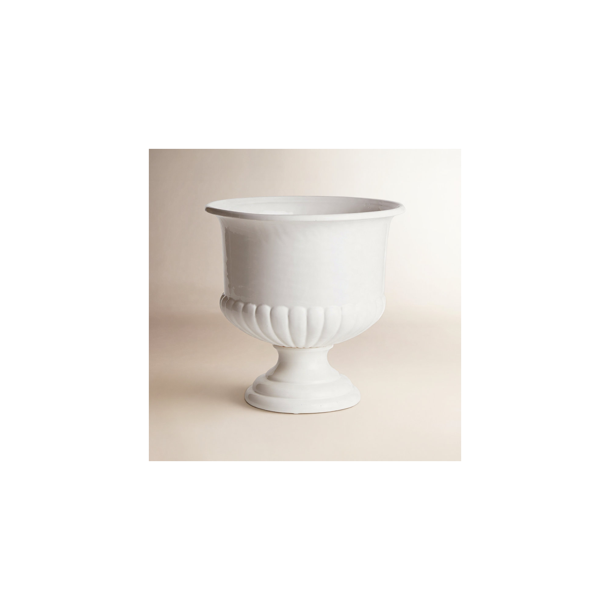 Toile Ceramic Decorative Bowl 1, 15" H x 11" W x 11" D