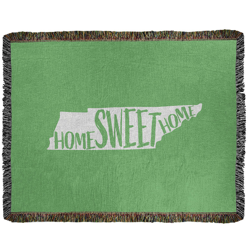 Jeté en coton tissé tennessee doux, l 37 po x L 52 po, Vert