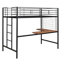 Lit mezzanine en métal avec bureau et grille en métal-1389930068