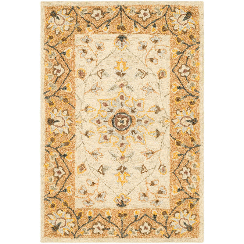 Amitola Hand Hooked Performance Oriental Rug, Rectangle 2' x 3'
