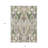 8' X 10' Ivory Green And Brown Floral Washable Indoor Outdoor Area Rug