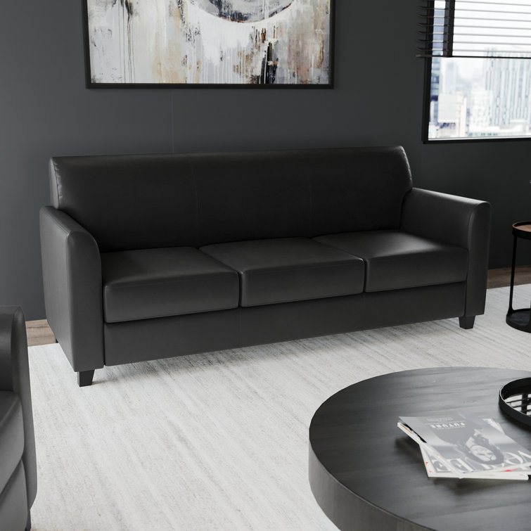 HERCULES Diplomat Series LeatherSoft Sofa with Clean Line Stitched Frame